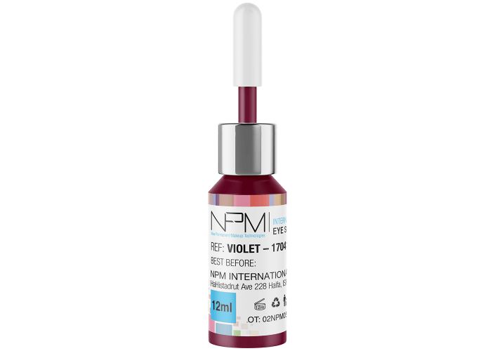 Violet warmrood pigment ogen